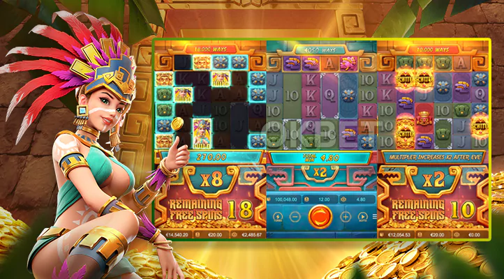 Treasures of Aztec (สล็อตสาวถ้ำ) - PG Soft